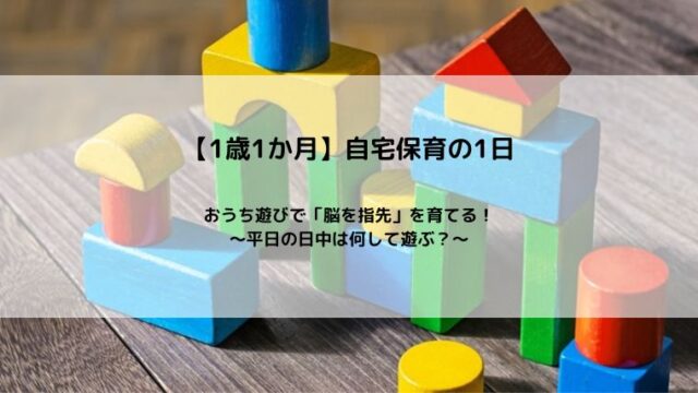 1歳1ヶ月の自宅保育の1日