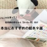 低月齢の赤ちゃんに本当におすすめの絵本９選